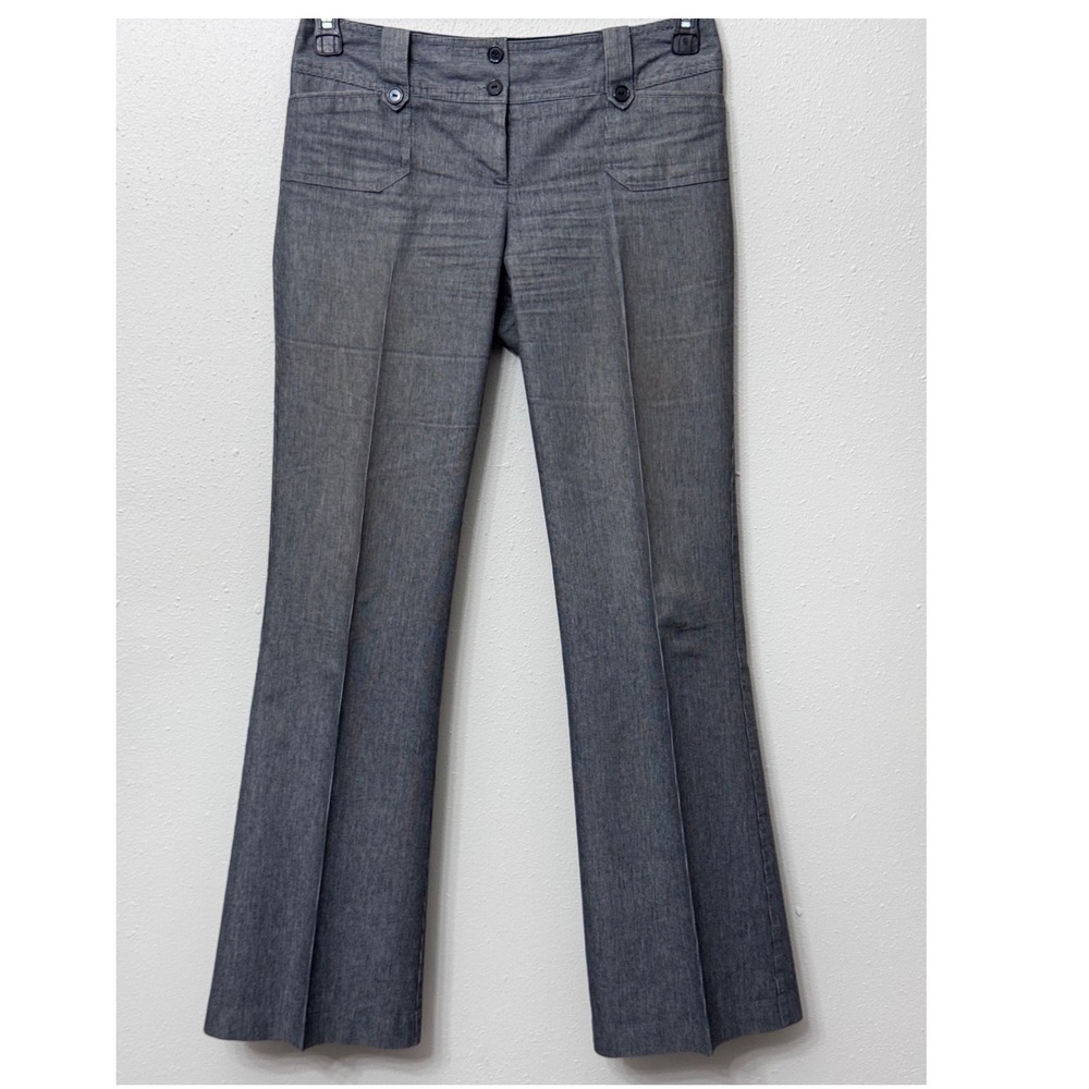 Vintage Y2K Flirtatious‎ Size 3 Low Rise Flare Trouser Pants Pin Stripe Preppy